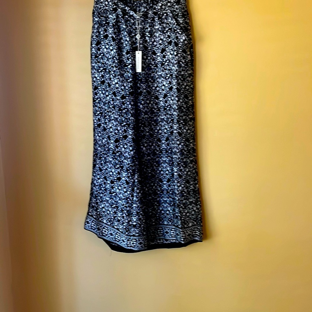 Black and white print palazzo pants S XS